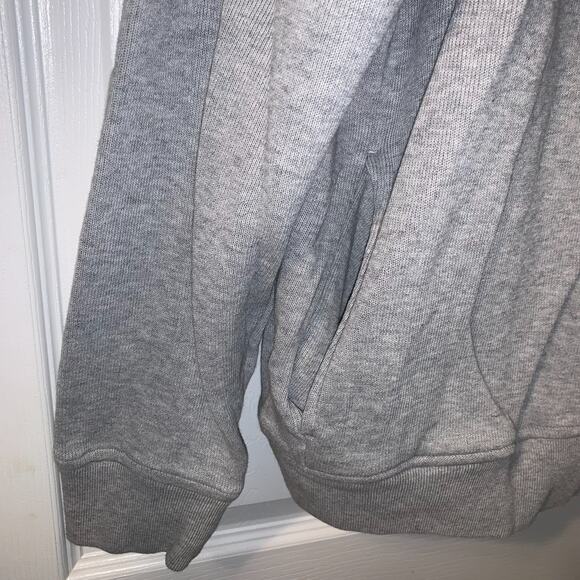 Lacoste Men's Logo 1/4 Zip Cotton Knit Sweatshirt Size XXL Gray Pockets Casual - Picture 5 of 9